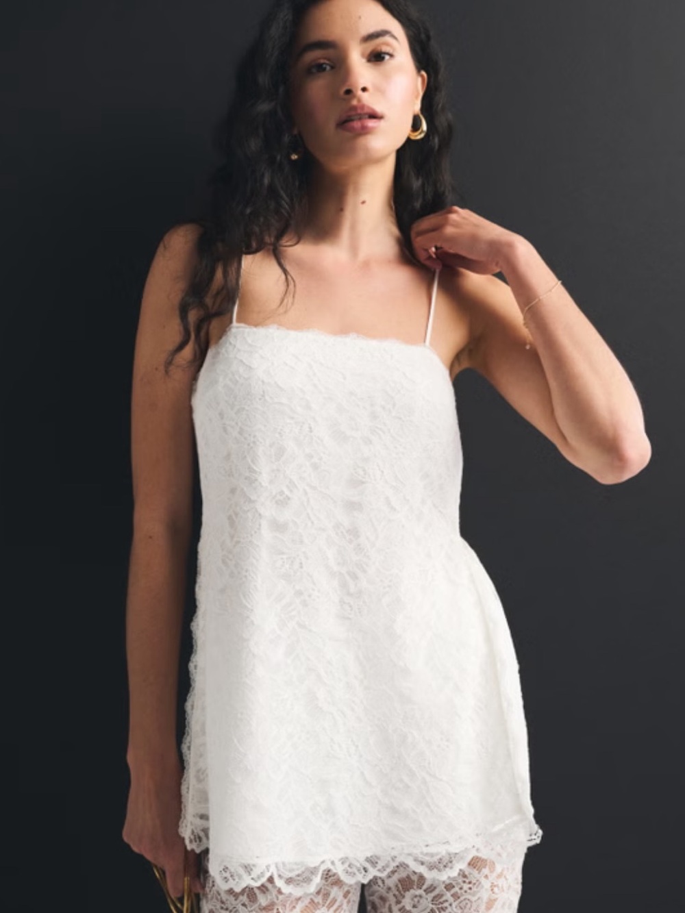 Abercrombie Bra-Free Lace Top